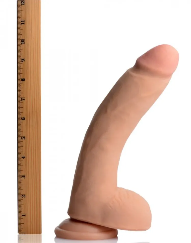 True Touch Ultra Realistic Sex Toys | Harness Compatible Dildos>Zach SkinTech Realistic 10 Inch Dildo
