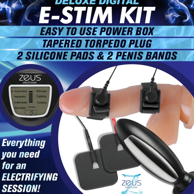 Zeus Electrosex Sex Toy Kits & Collections | Electro Sex>Zeus Deluxe E-Stim Kit